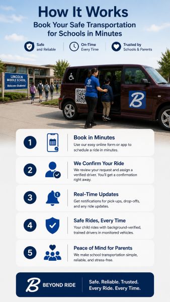 How school transportation booking works
